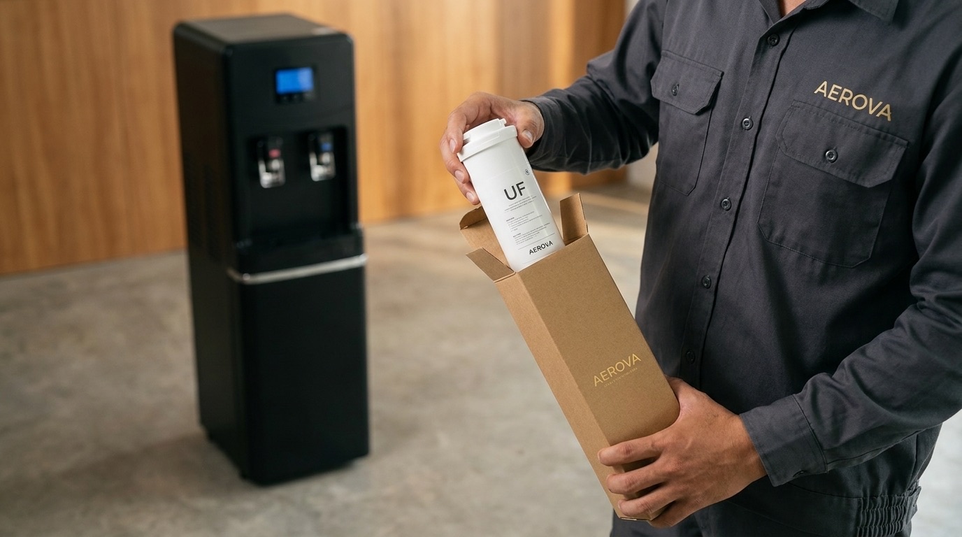 AEROVA atmospheric water generator — không cần thay lõi lọc nước, bảo dưỡng máy lọc nước đơn giản